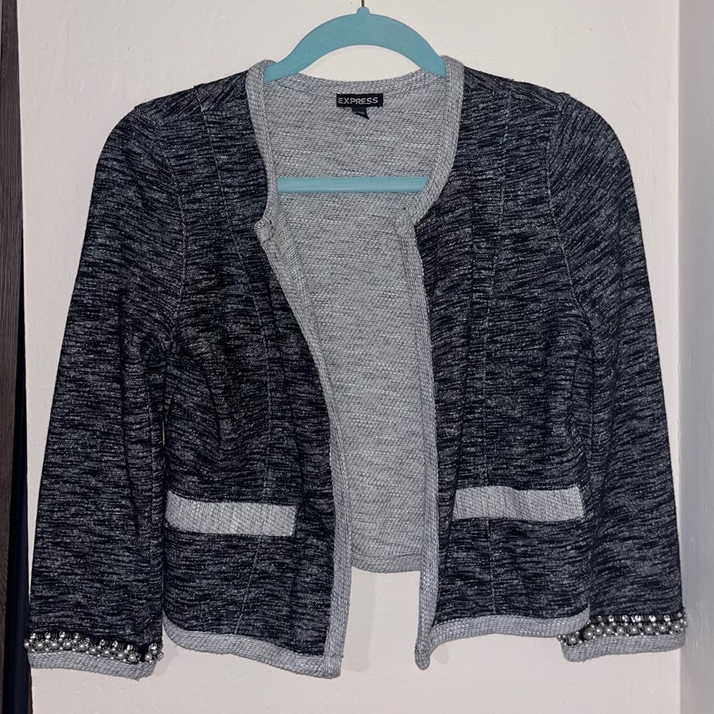 Express formal beaded cardigan
